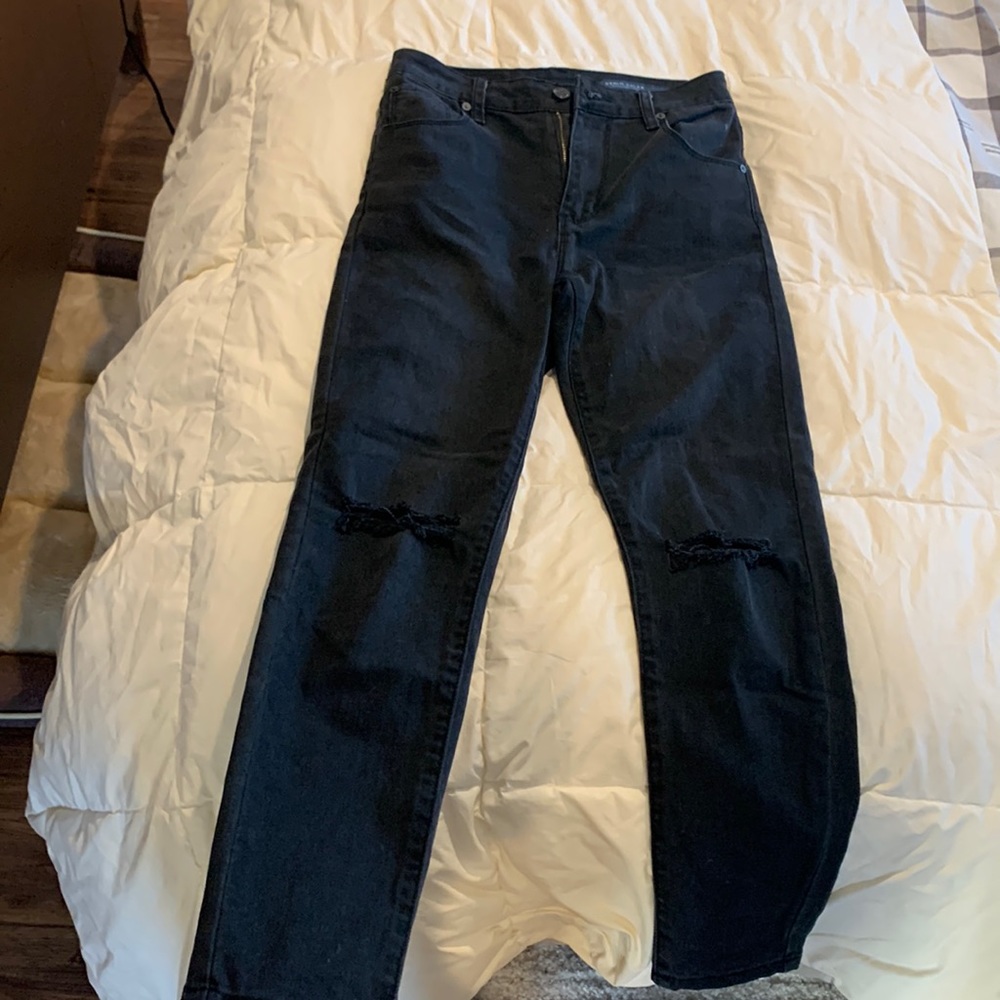 Denim colab black jeans size 10